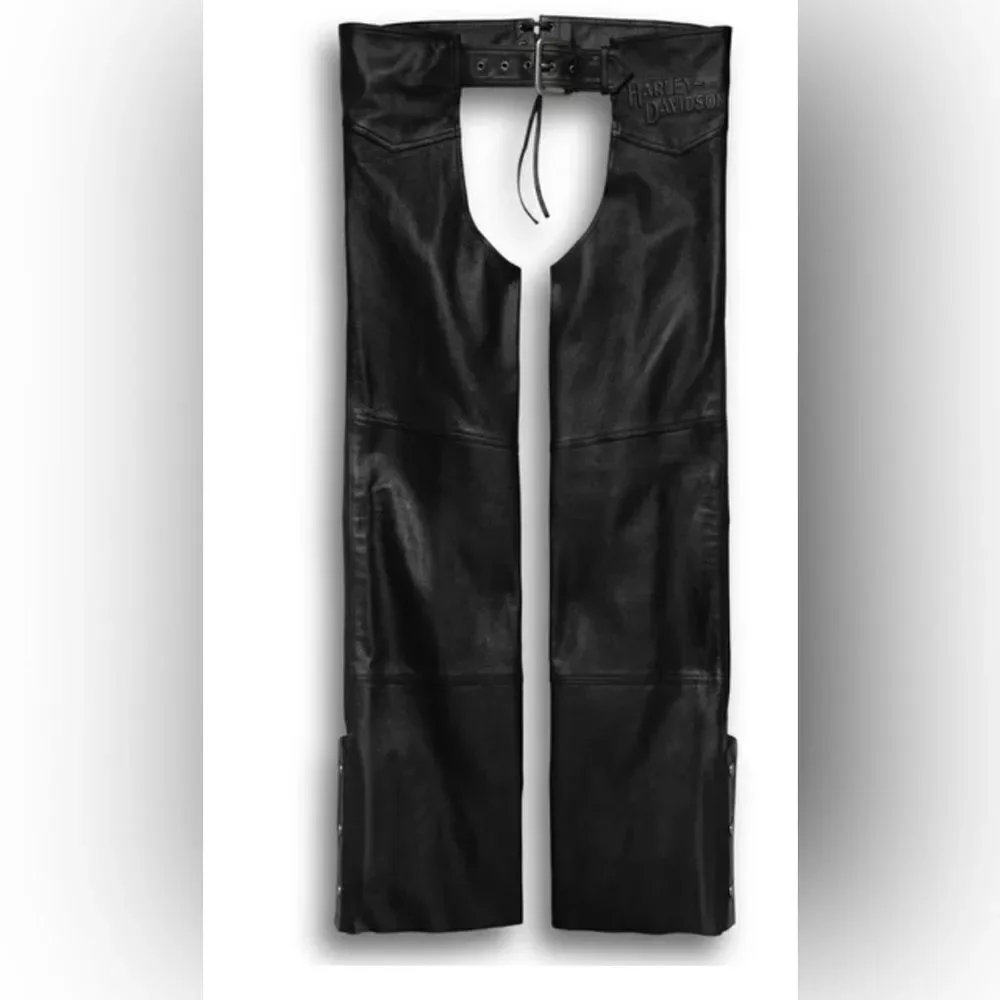 Men's Leather Motorcycle Chaps - Ride Protection M, 3XL‎ - Picture 2 of 15